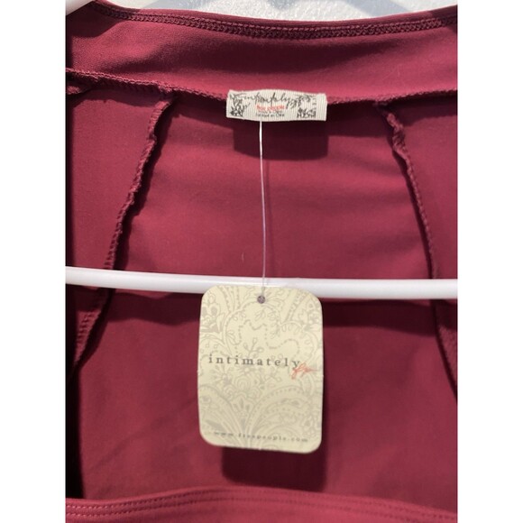 NWT New Intimately Free People Now Or Never Red Plum Bodysuit Size S - Picture 5 of 8